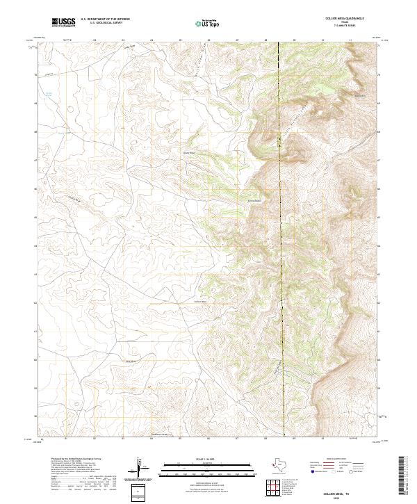 USGS Topographic Map – Collier Mesa