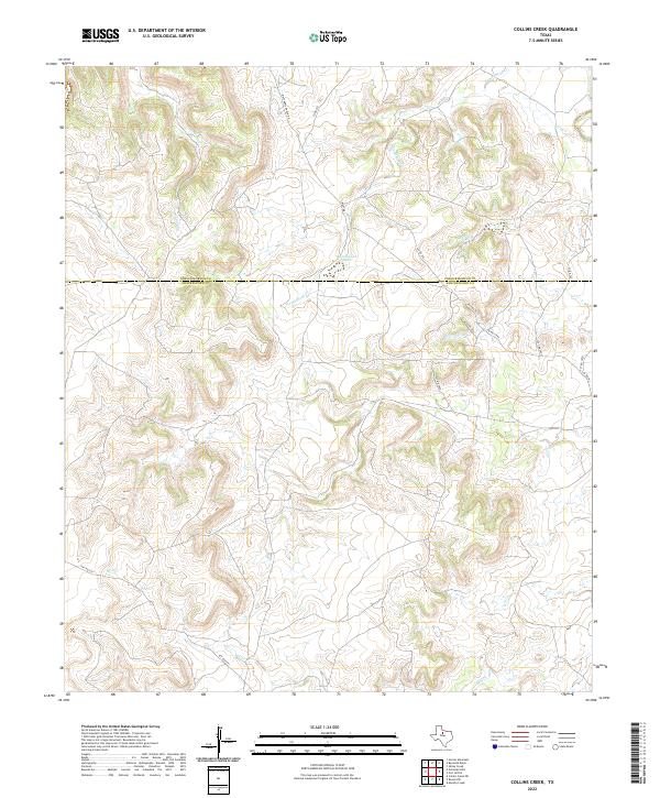 USGS Topographic Map – Collins Creek