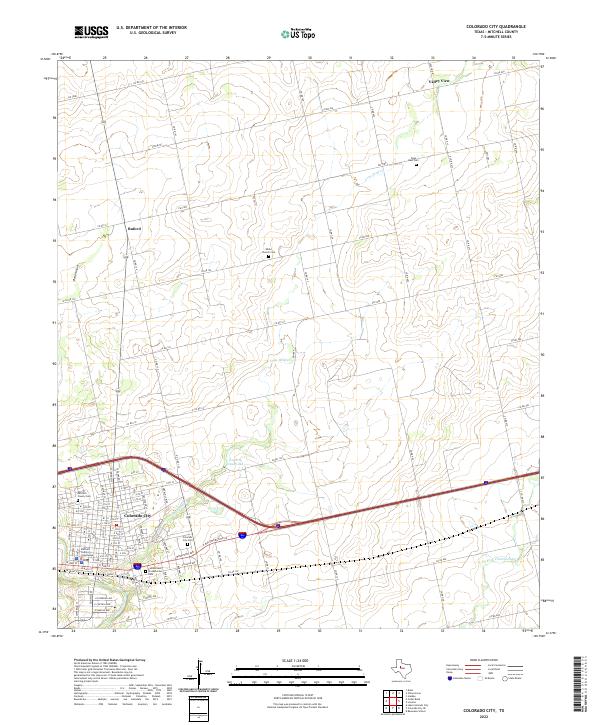 USGS Topographic Map – Colorado City