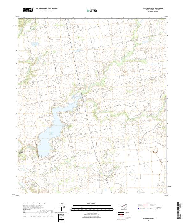 USGS Topographic Map – Colorado City SE