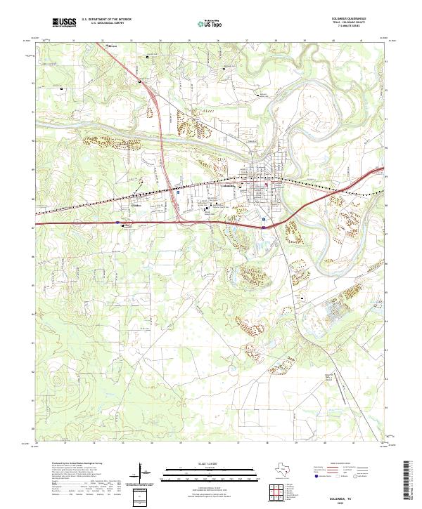 USGS Topographic Map – Columbus