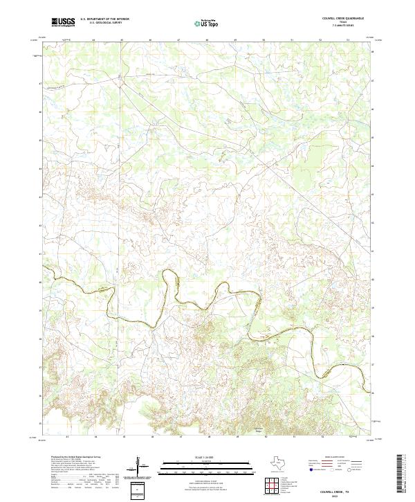 USGS Topographic Map – Colwell Creek
