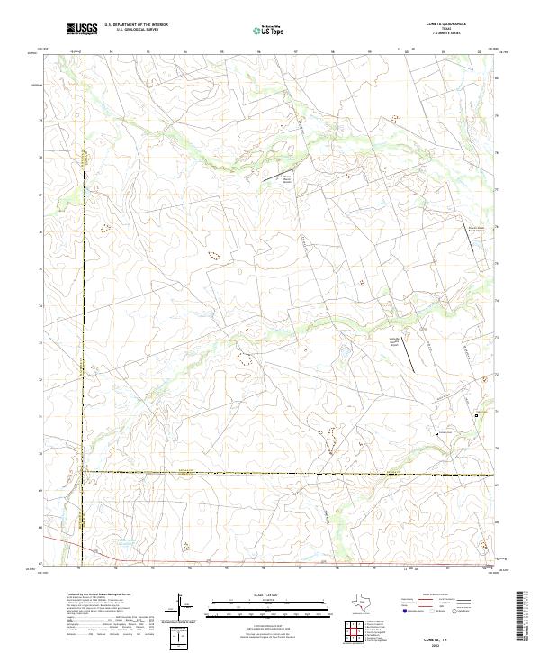 USGS Topographic Map – Cometa