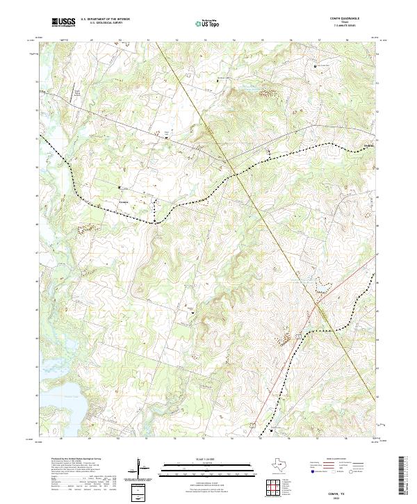 USGS Topographic Map – Comyn