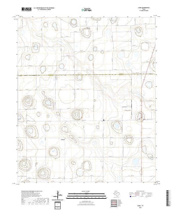 USGS Topographic Map – Cone