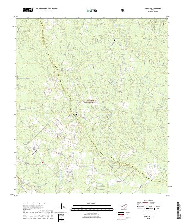 USGS Topographic Map – Conroe NE