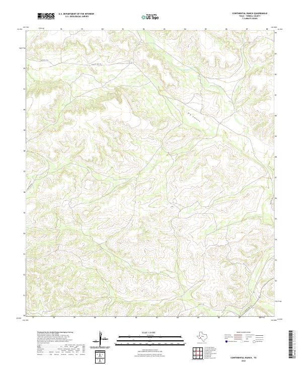 USGS Topographic Map – Continental Ranch