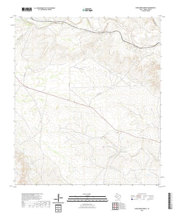 USGS Topographic Map – Cook Creek North