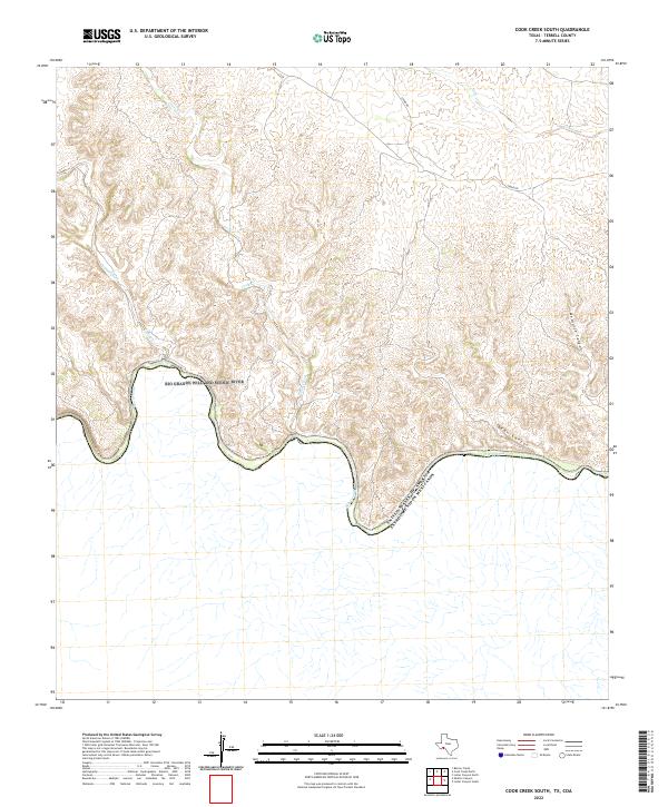 USGS Topographic Map – Cook Creek South