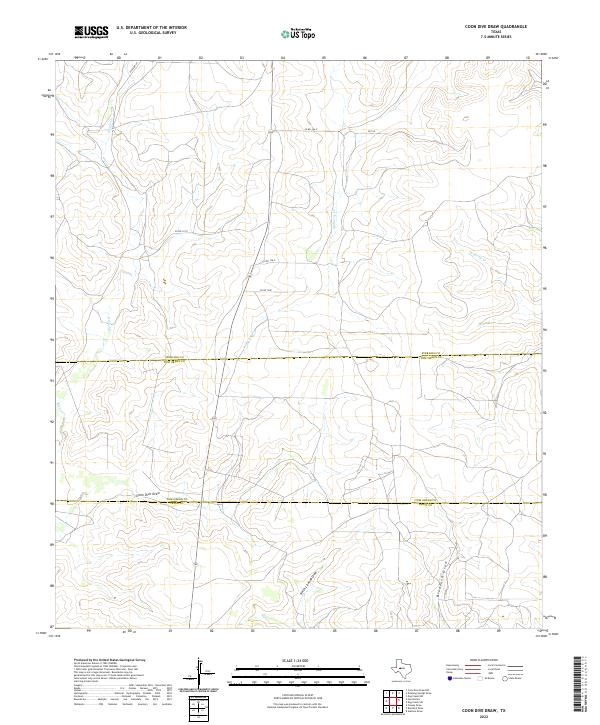 2022 Map of Coon Dive Draw, 2022 Print