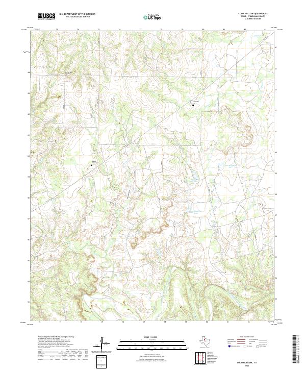 USGS Topographic Map – Coon Hollow