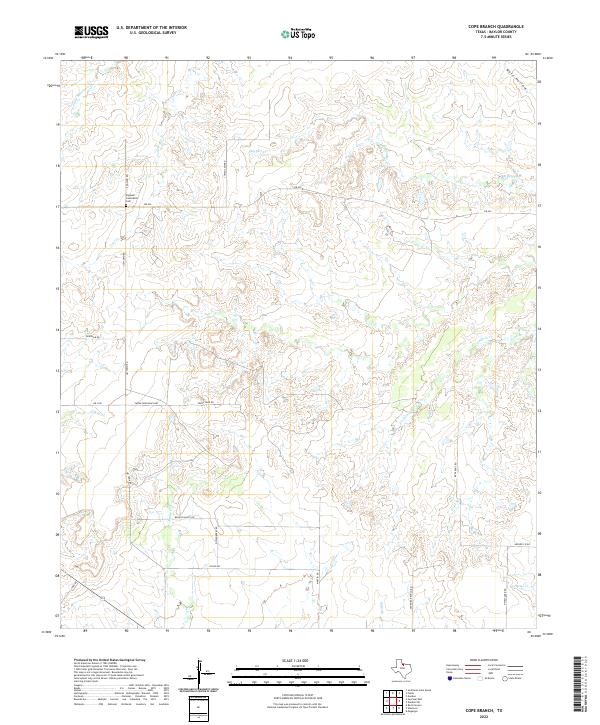 USGS Topographic Map – Cope Branch