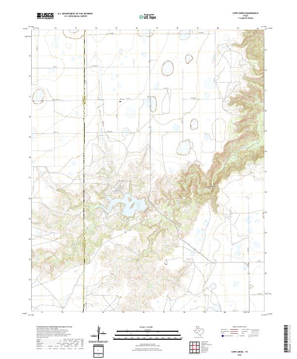 USGS Topographic Map – Cope Creek