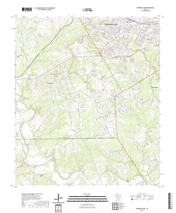 USGS Topographic Map – Copperas Cove