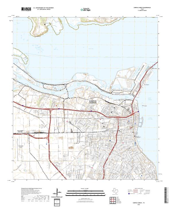 USGS Topographic Map – Corpus Christi