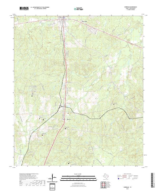 USGS Topographic Map – Corrigan
