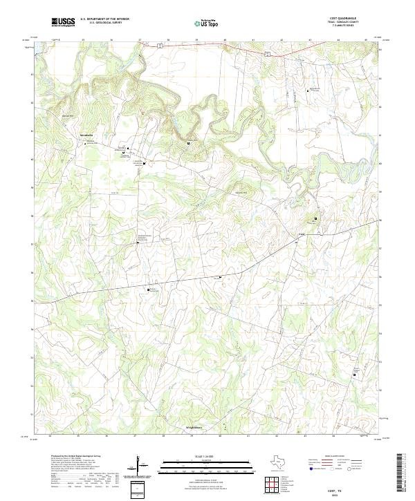 USGS Topographic Map – Cost