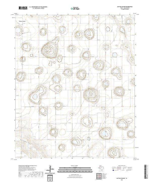 USGS Topographic Map – Cotton Center