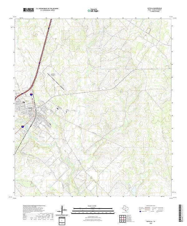 USGS Topographic Map – Cotulla