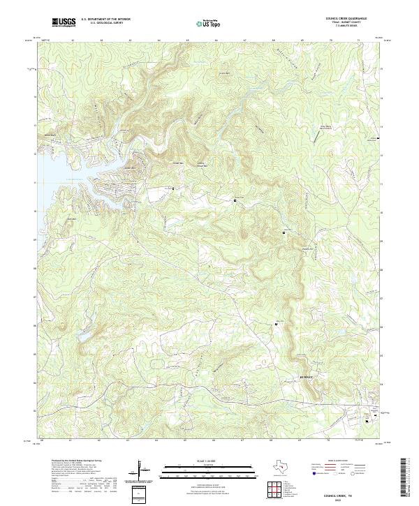 USGS Topographic Map – Council Creek