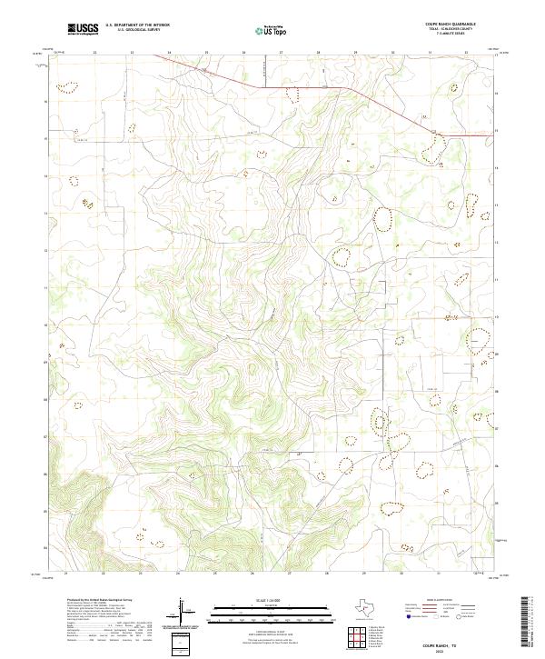 2022 Map of Coupe Ranch, 2022 Print