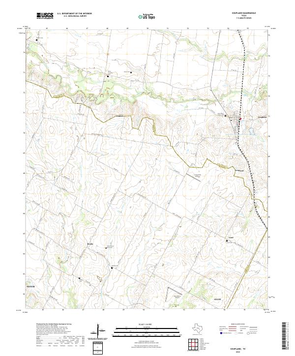 USGS Topographic Map – Coupland