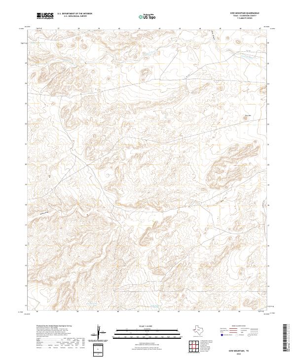 USGS Topographic Map – Cow Mountain