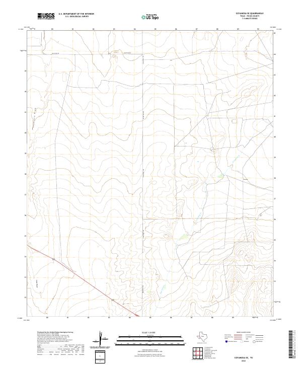 USGS Topographic Map – Coyanosa SE