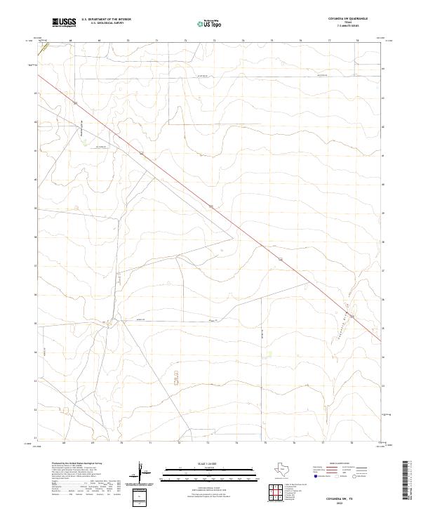 2022 Map of Coyanosa SW, 2022 Print