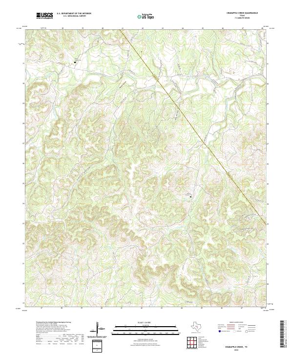 USGS Topographic Map – Crabapple Creek