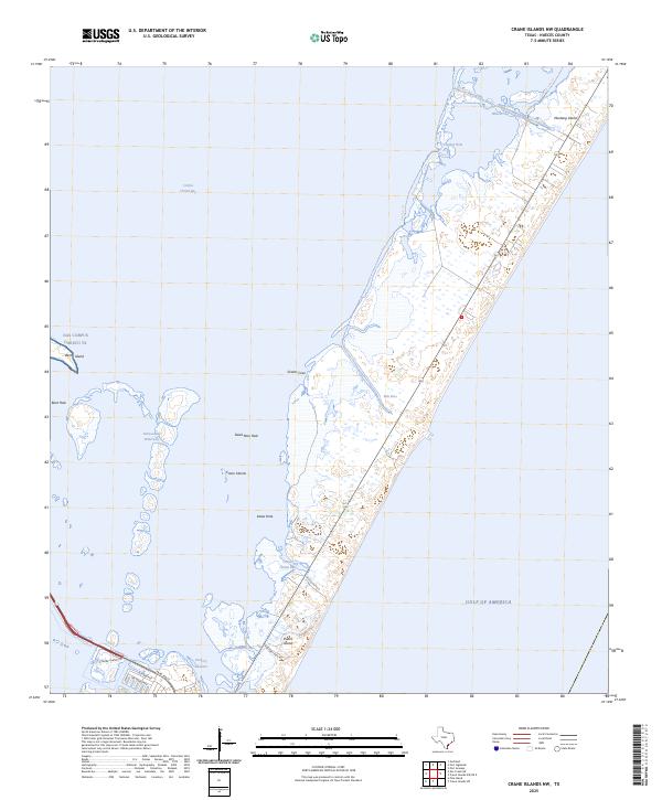 USGS Topographic Map – Crane Islands NW