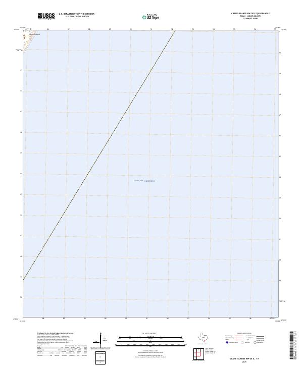 2025 Map of Crane Islands NW OE E, 2025 Print