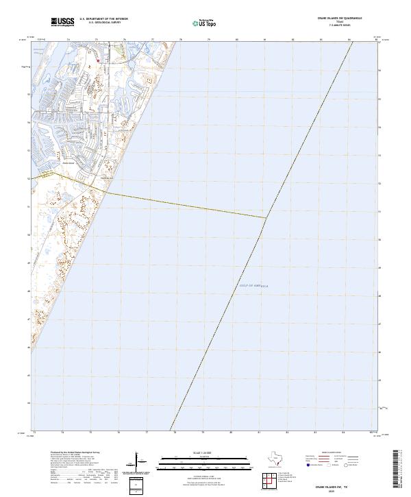 USGS Topographic Map – Crane Islands SW