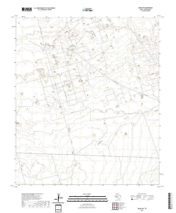 2022 Map of Crane NW, 2022 Print