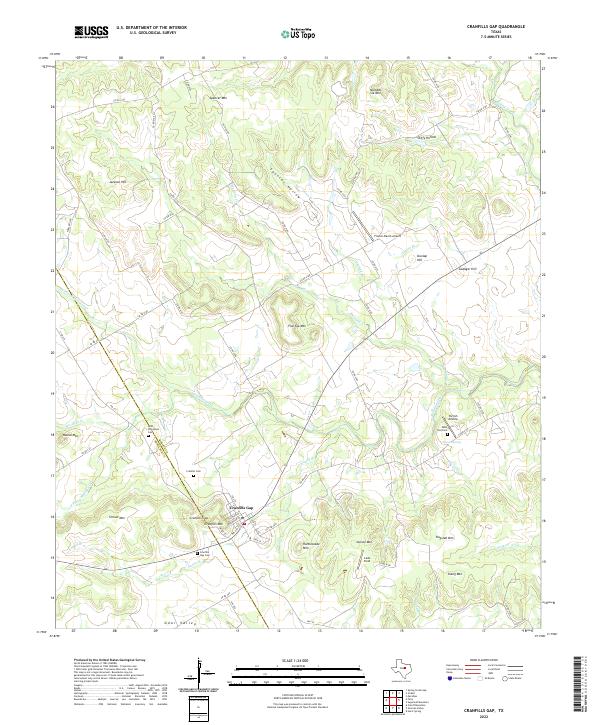 USGS Topographic Map – Cranfills Gap