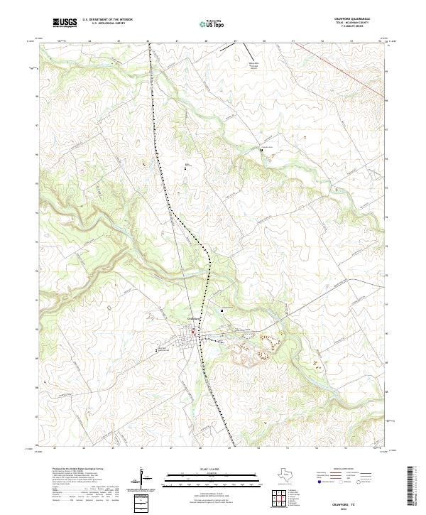 USGS Topographic Map – Crawford