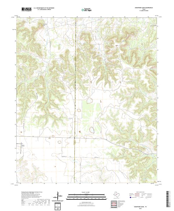 USGS Topographic Map – Crawford Slide