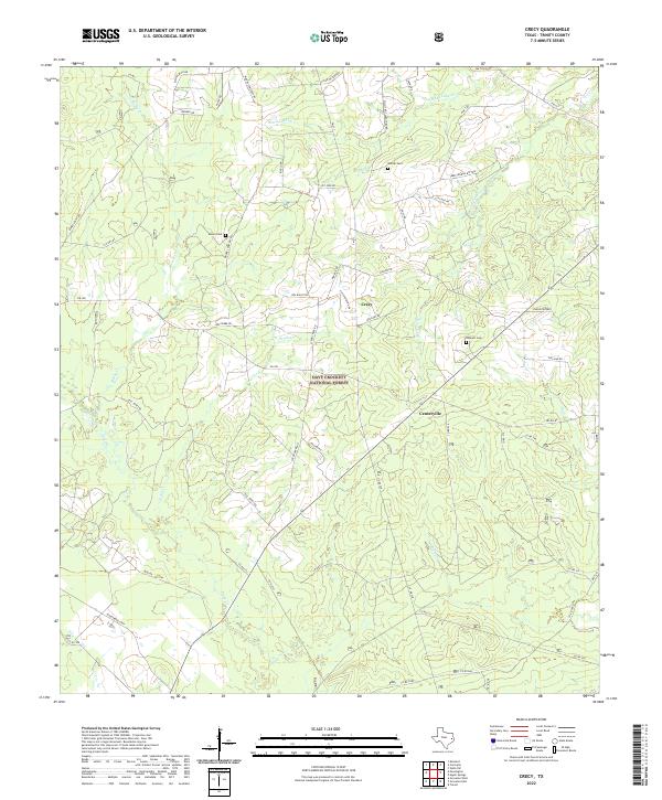 USGS Topographic Map – Crecy