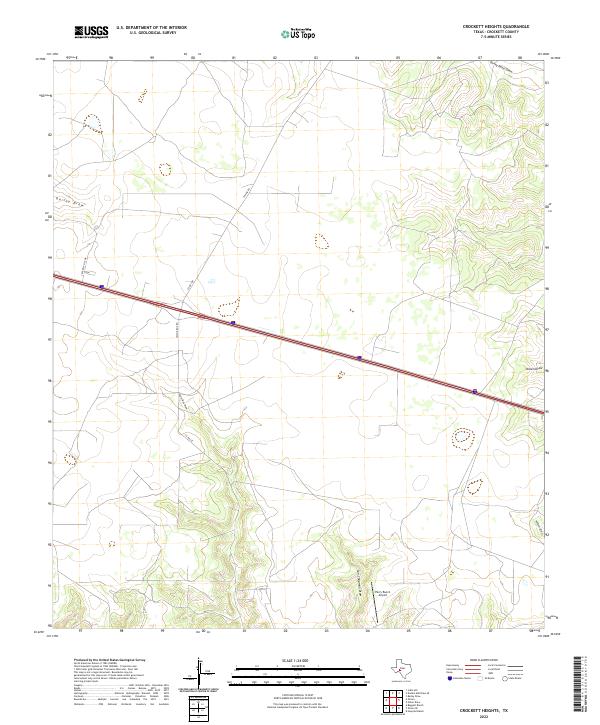 USGS Topographic Map – Crockett Heights