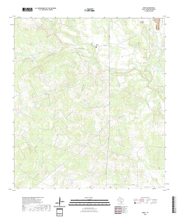 USGS Topographic Map – Cross