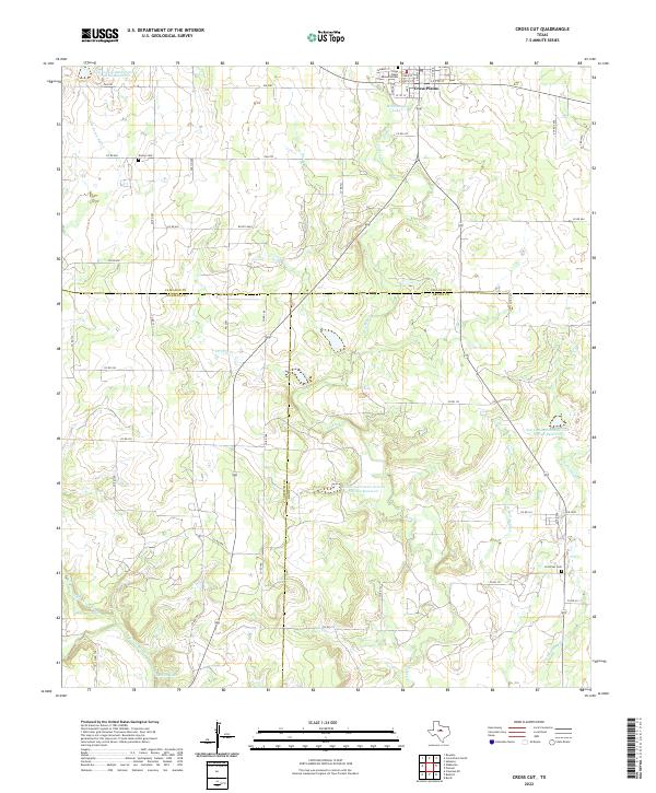 USGS Topographic Map – Cross Cut