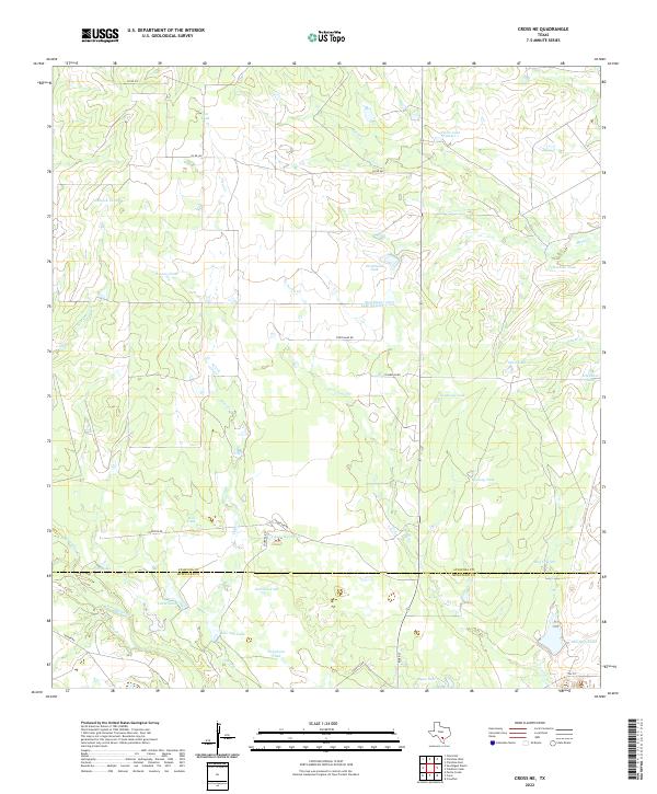 USGS Topographic Map – Cross NE