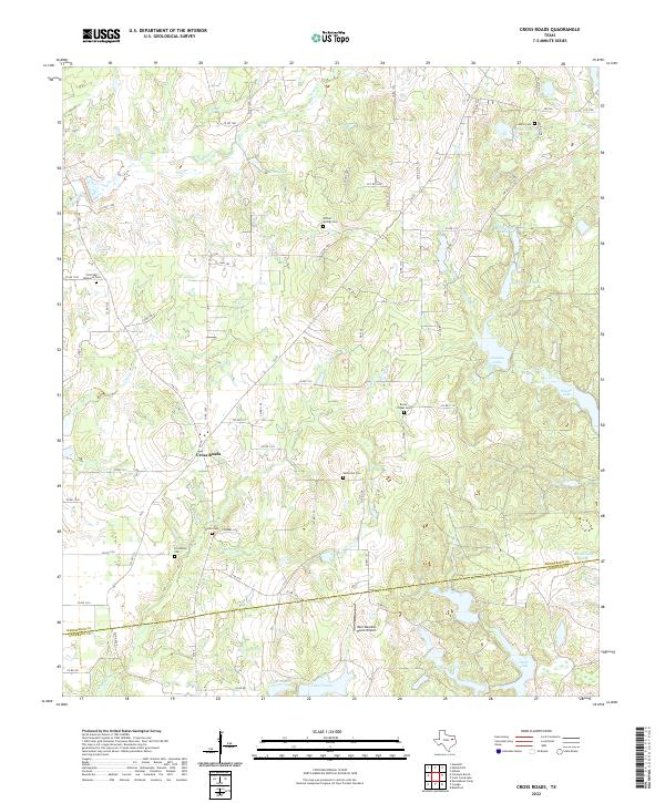 USGS Topographic Map – Cross Roads