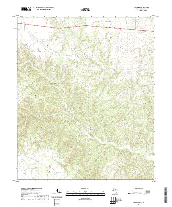 USGS Topographic Map – Croton Camp