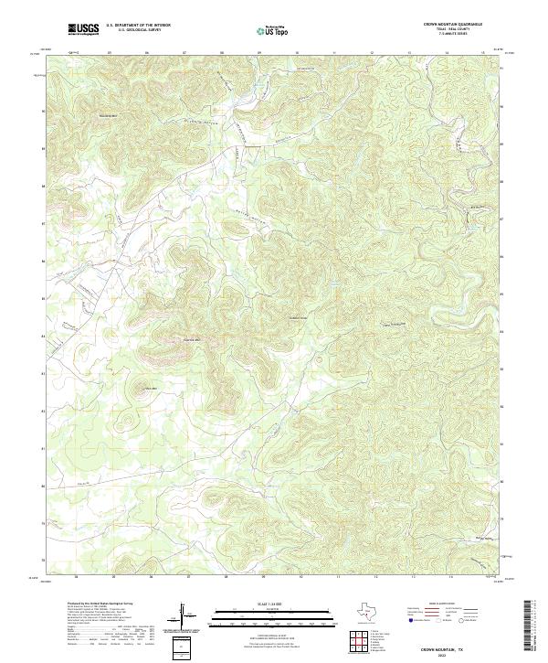 USGS Topographic Map – Crown Mountain