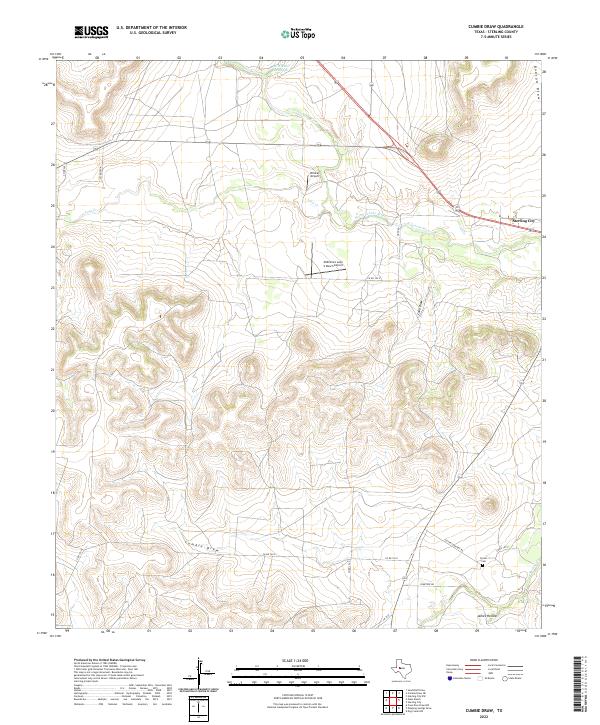 USGS Topographic Map – Cumbie Draw