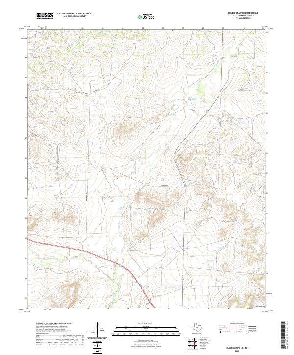 USGS Topographic Map – Cumbie Draw NE