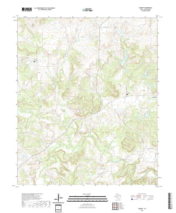 USGS Topographic Map – Cundiff