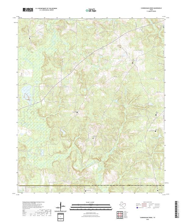 USGS Topographic Map – Cunningham Creek