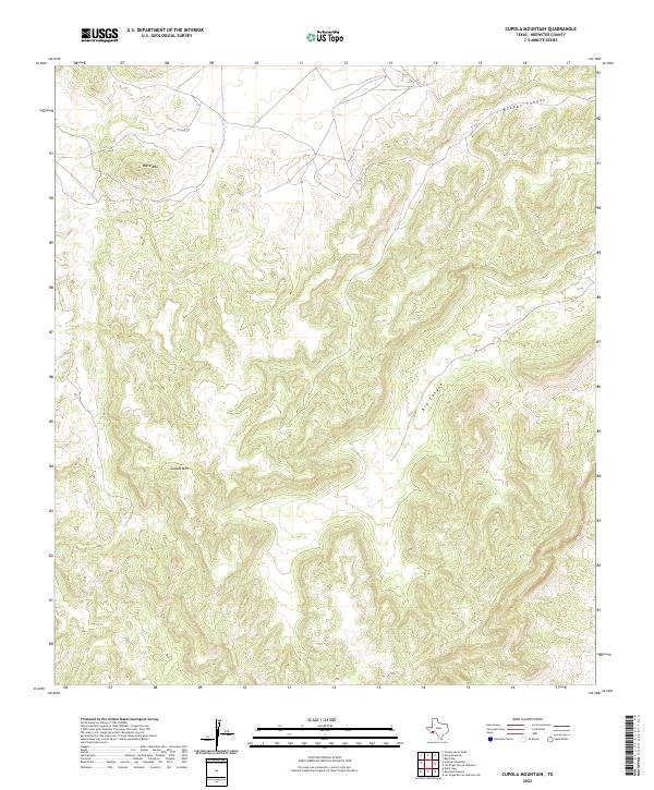 USGS Topographic Map – Cupola Mountain